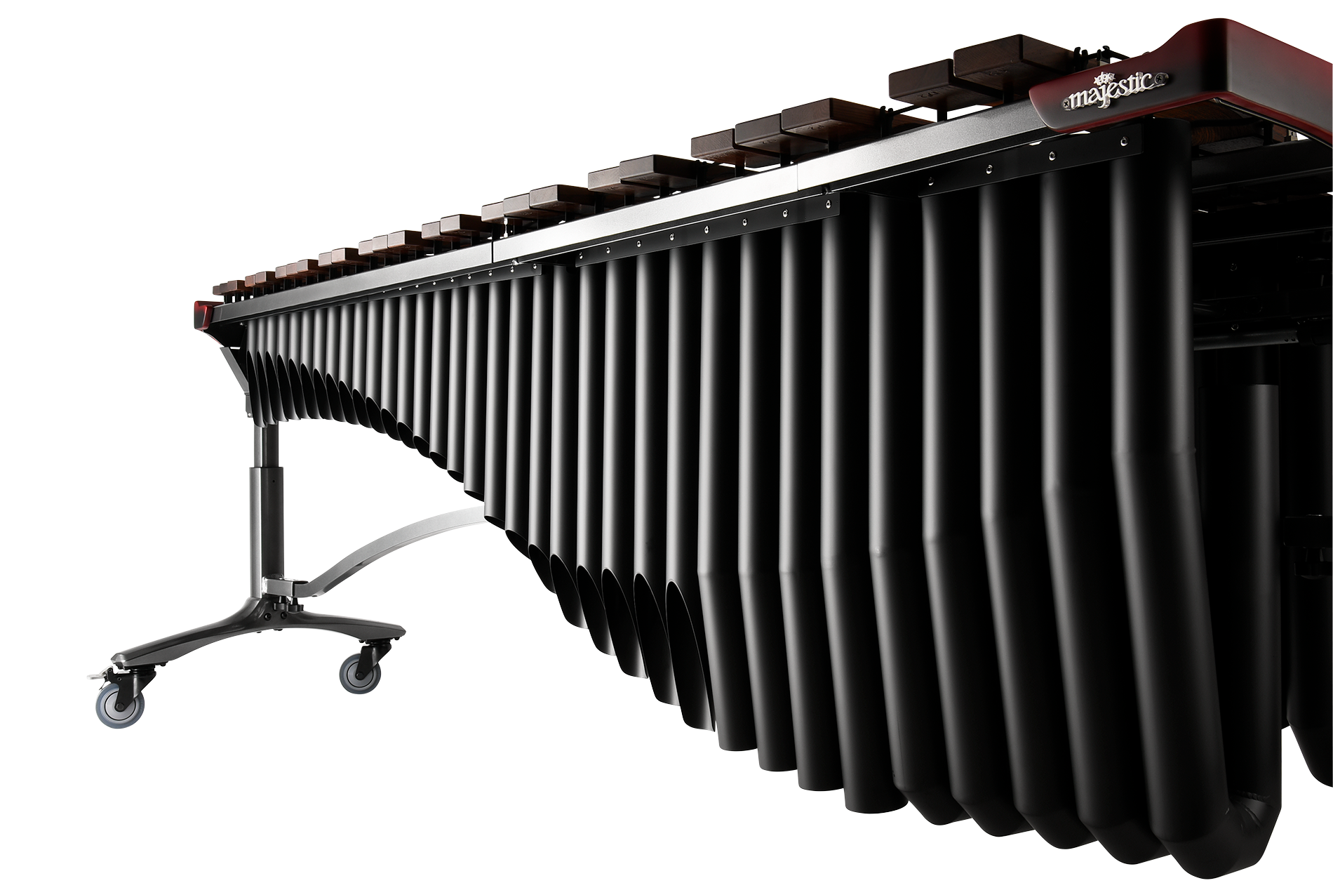 Audience Side of Reflection Marimba with Black Resonators